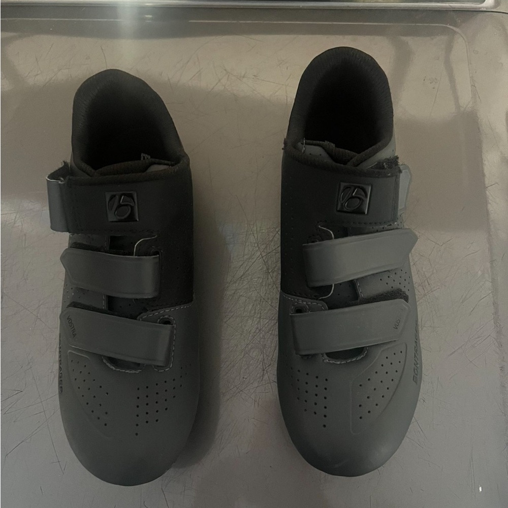 Black and Gray Cycling Shoes